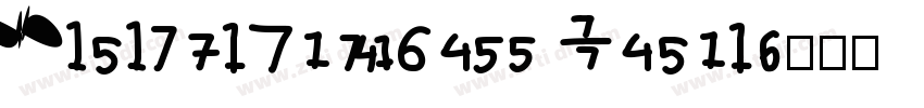 DigitalNumbers Regul字体转换